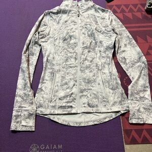 Women's White Patterned Jacket